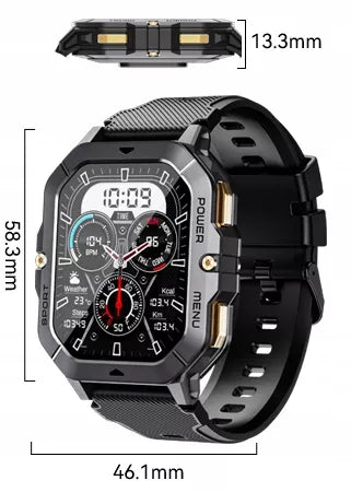 Smartwatch Cubot C28 AI – šarvuotas, atsparus vandeniui, skambučiai, lietuviškas meniu, vyriškas