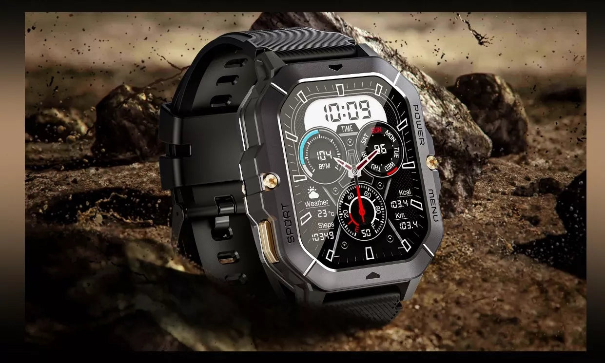 Smartwatch Cubot C28 AI – šarvuotas, atsparus vandeniui, skambučiai, lietuviškas meniu, vyriškas
