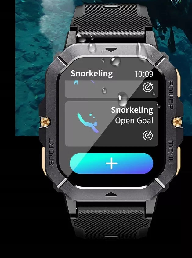 Smartwatch Cubot C28 AI – šarvuotas, atsparus vandeniui, skambučiai, lietuviškas meniu, vyriškas