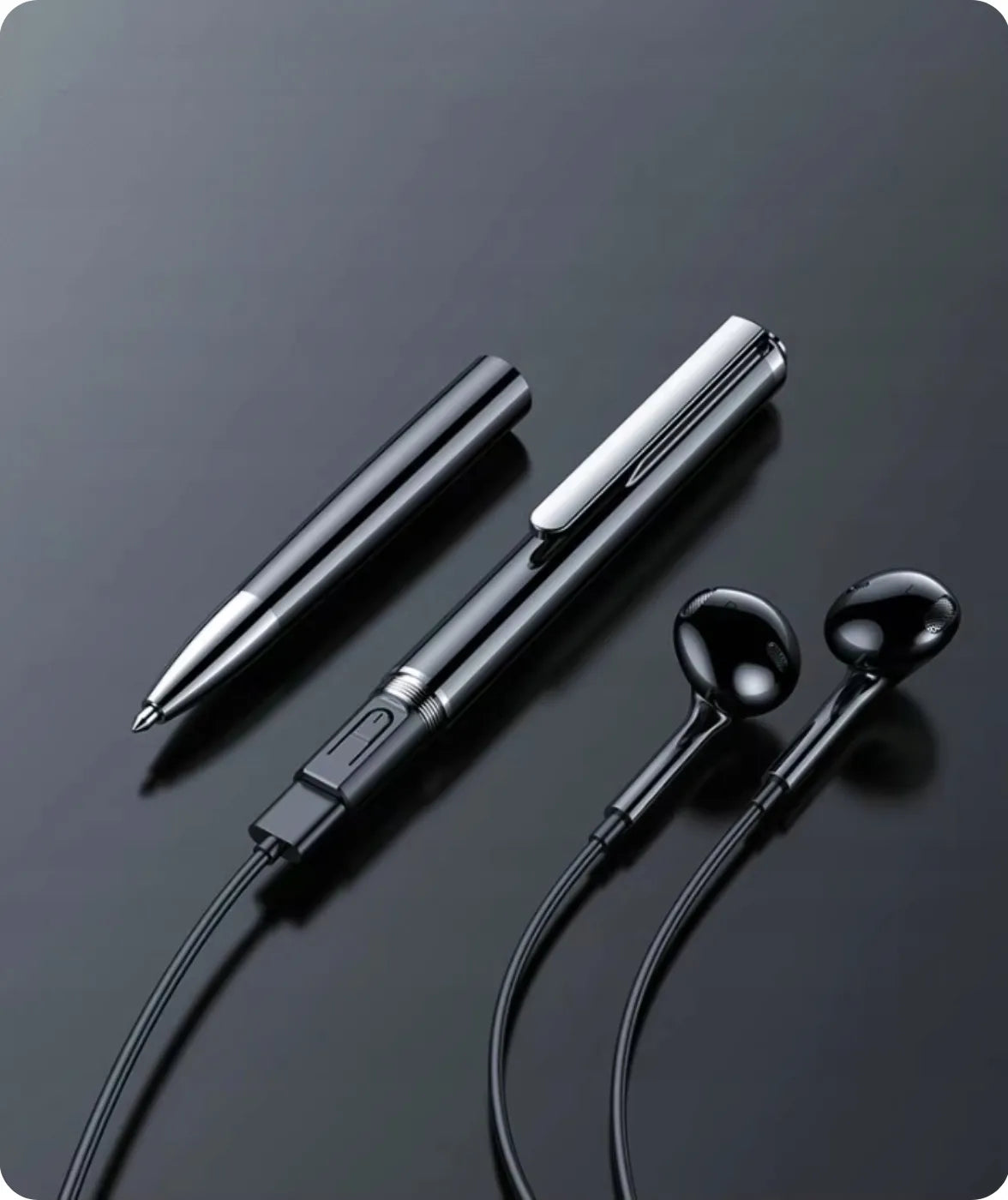 Šnipinėjimo tušinukas su diktofonu V10 32 GB – mini skaitmeninis įrašymo įrenginys