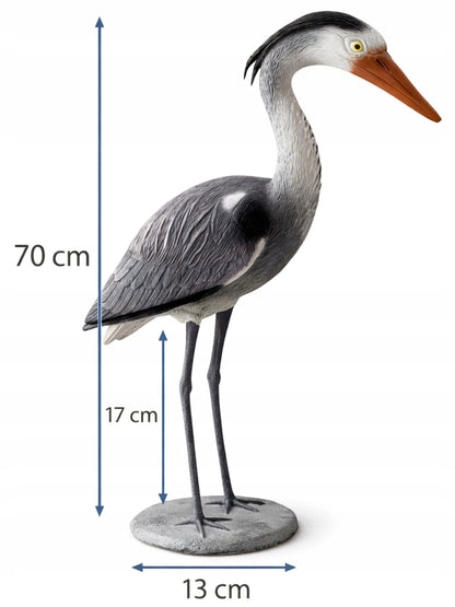 Sodo figūra dekoracija garnys 70 cm XXL