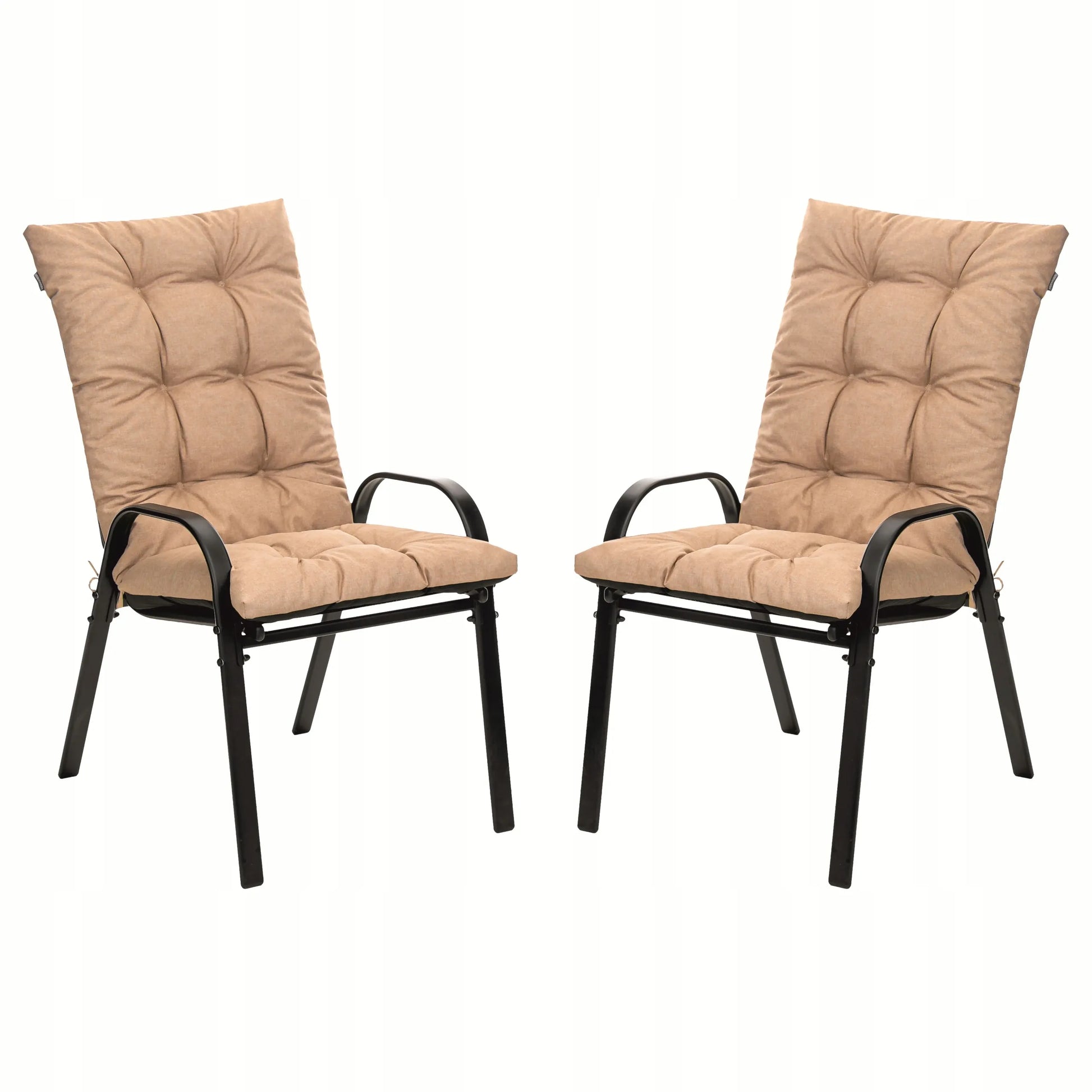 Sodo kėdės su pagalvėlėmis, 2 vnt. rinkinys terasai ir balkonui