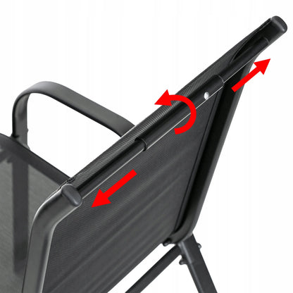 Sodo kėdės su pagalvėlėmis, 2 vnt. rinkinys terasai ir balkonui
