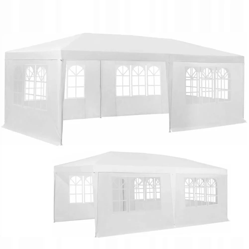 Sodo palapinė maitinimo vakarėlių renginių 3x6m paviljonas prekybinis 6 sienos 18m2