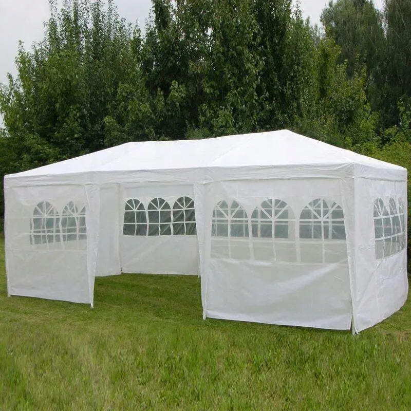 Sodo palapinė maitinimo vakarėlių renginių 3x6m paviljonas prekybinis 6 sienos 18m2