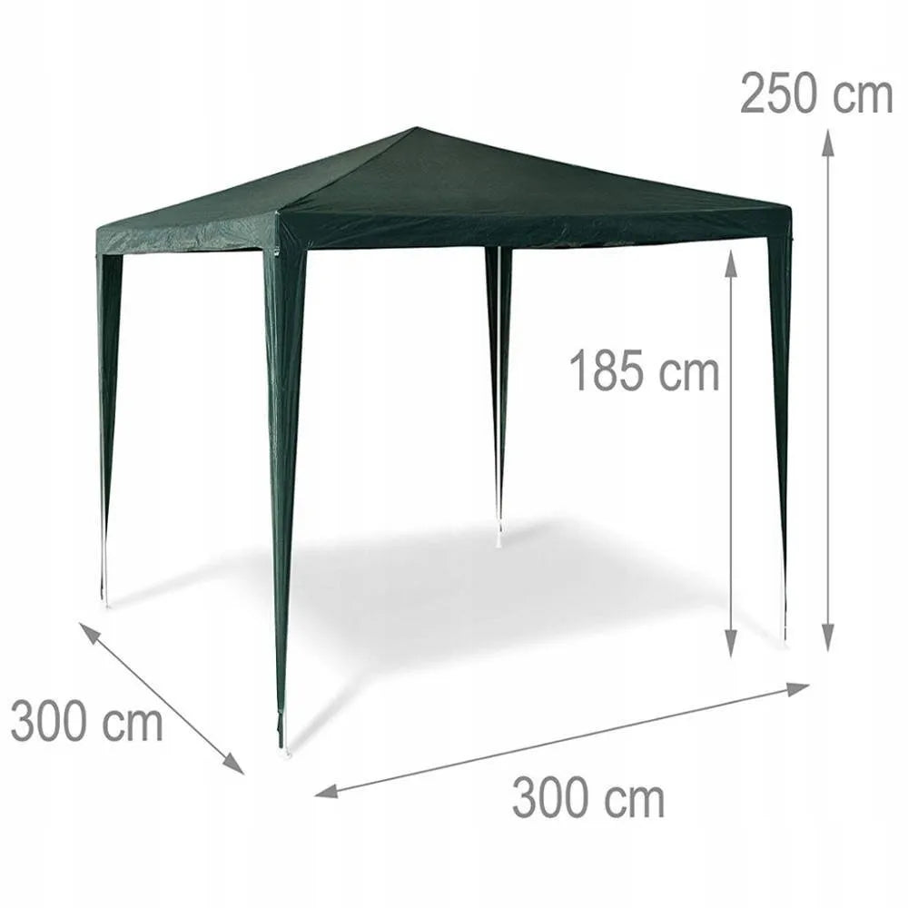 Sodo pavesinė prekybinė palapinė 3x3 m žalia