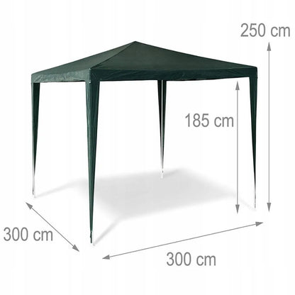 Sodo pavesinė prekybinė palapinė 3x3 m žalia