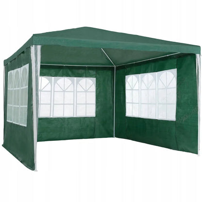 Sodo paviljonas 300 x 300 cm prekybinė palapinė + 3 šoninės sienelės su langais