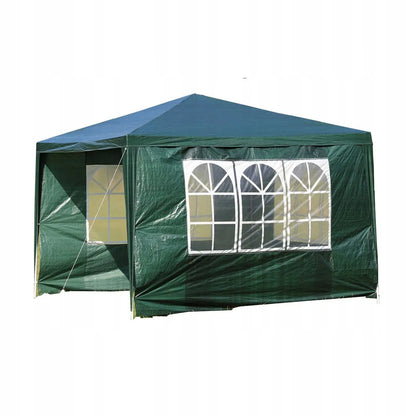 Sodo paviljonas 300 x 300 cm prekybinė palapinė + 3 šoninės sienelės su langais