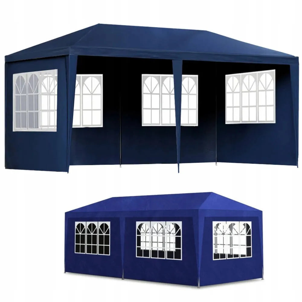 Sodo paviljonas prekybinė palapinė 3x6 m su 6 sienelėmis