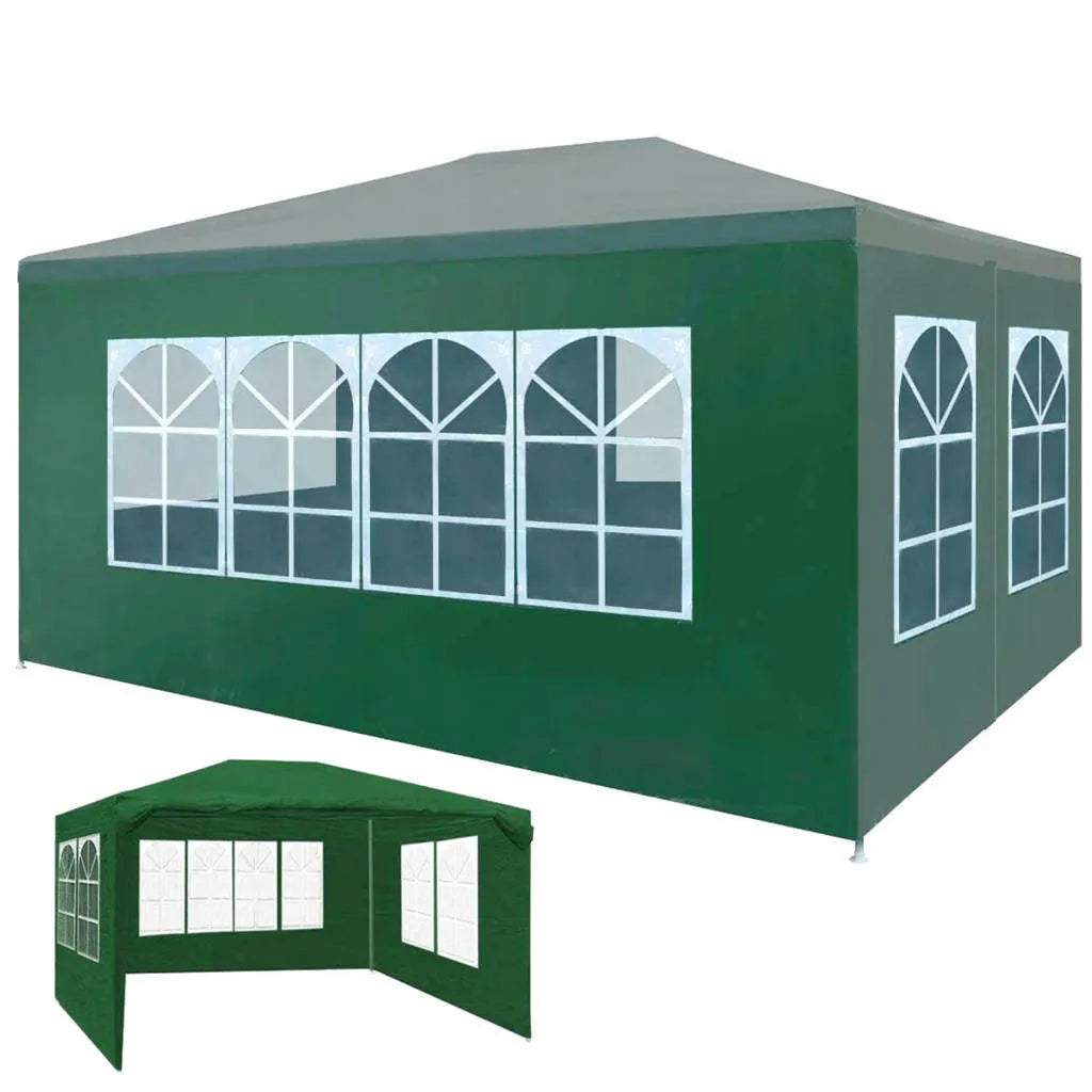 Sodo paviljonas prekybinė palapinė altana 3x4 m + 4 sienelės su langais