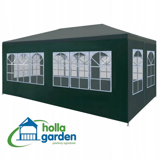 Sodo paviljonas prekybos palapinė 3x6 m + 6 šoninės sienelės