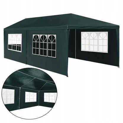 Sodo paviljonas prekybos palapinė 3x6 m + 6 šoninės sienelės