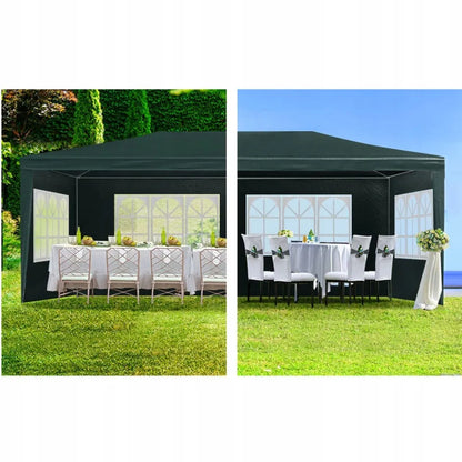 Sodo paviljonas prekybos palapinė 3x6 m + 6 šoninės sienelės
