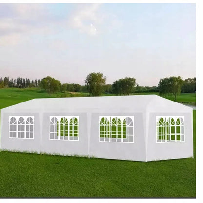 Sodo paviljonas, renginių ir maitinimo palapinė, baltas 3x9 m + 8 sienelės