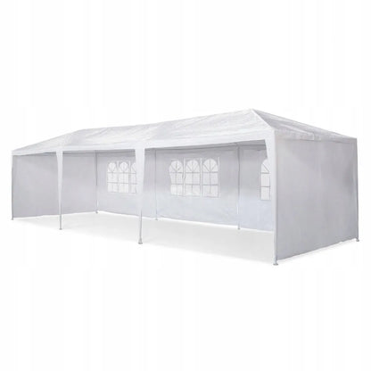 Sodo paviljonas, renginių ir maitinimo palapinė, baltas 3x9 m + 8 sienelės