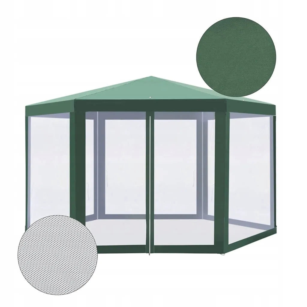Sodo paviljono palapinė ALTANA su tinkleliu nuo uodų HEXAGON 4x4m