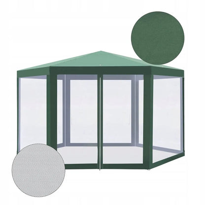 Sodo paviljono palapinė ALTANA su tinkleliu nuo uodų HEXAGON 4x4m
