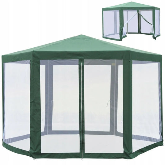 Sodo paviljono palapinė ALTANA su tinkleliu nuo uodų HEXAGON 4x4m