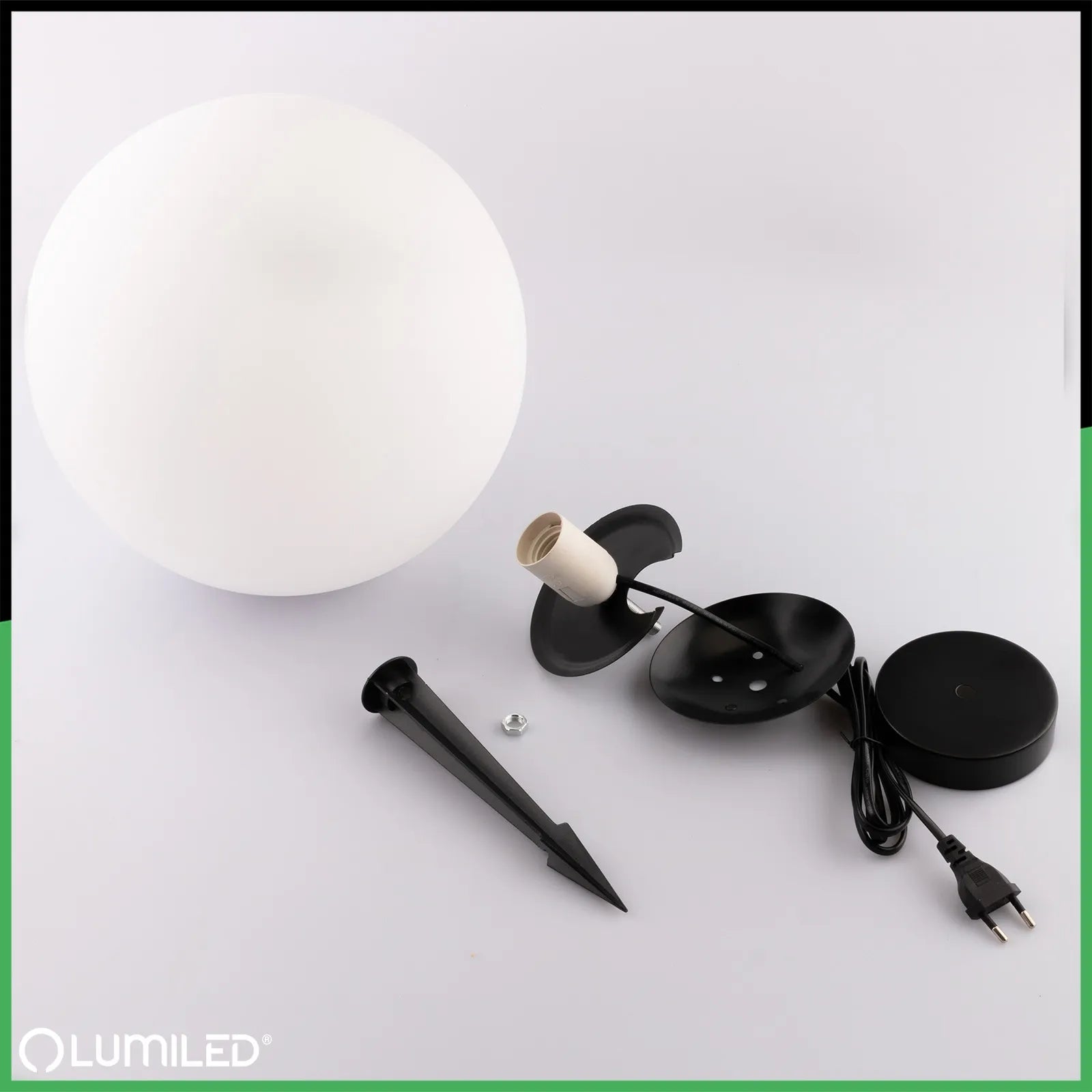 Sodo rutulio formos lauko šviestuvas Lumiled LED 30 cm