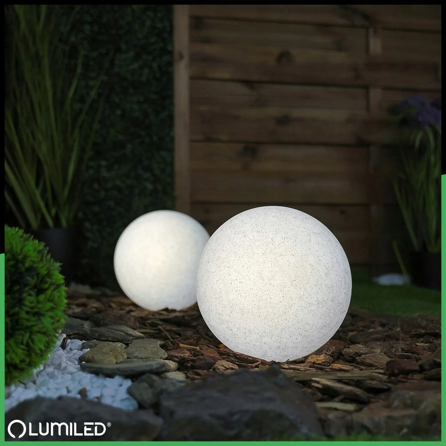 Sodo šviestuvas KULA 230V 20CM ant žemės statomas, įsmeigiamas, LED E27, akmens imitacijos, su laidu