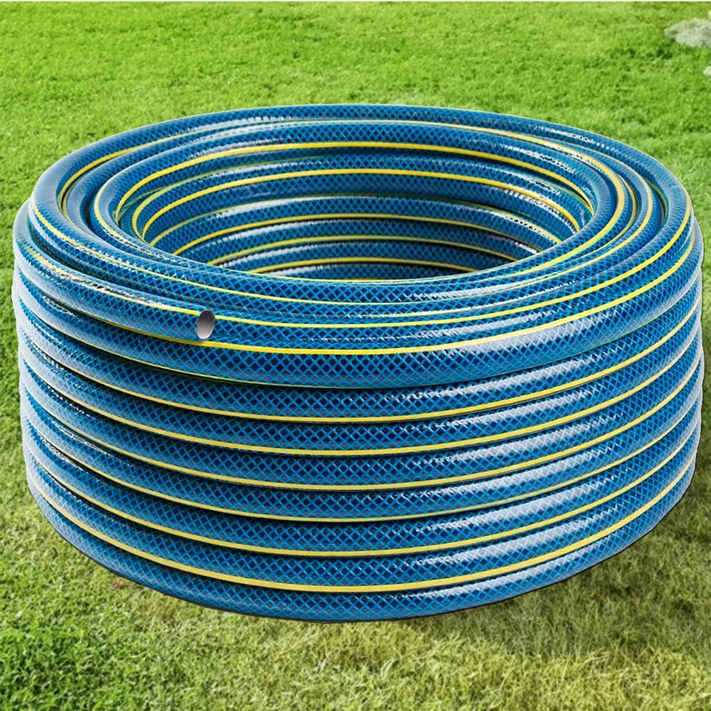 Sodo žarna 1/2 colio 50m 4 sluoksnių su pistoletu ir vežimėliu BRADAS