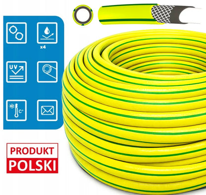 Sodo žarna guminė 3/4" 50m 4 sluoksnių PREMIUM armuota lenkiška kokybė