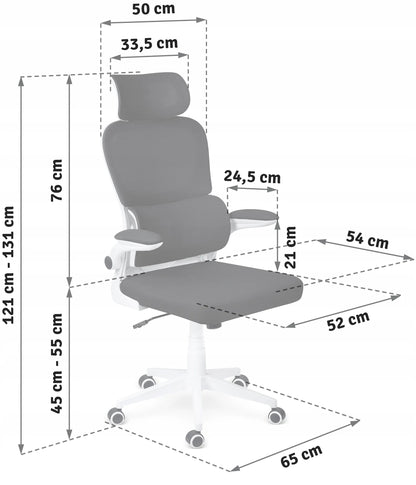 Sofotel Formax biuro kėdė iš mikro tinklelio, juoda