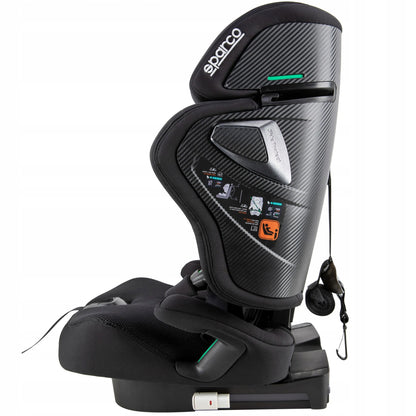Sparco Kids SK8000i 76-150 cm automobilinė kėdutė, 15 mėn. – 12 metų, i-Size, ISOFIX, sulankstoma