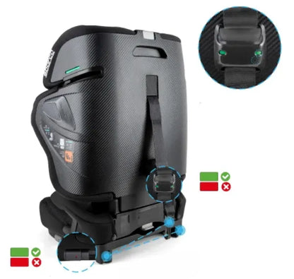 Sparco Kids SK8000i 76-150 cm automobilinė kėdutė, 15 mėn. – 12 metų, i-Size, ISOFIX, sulankstoma