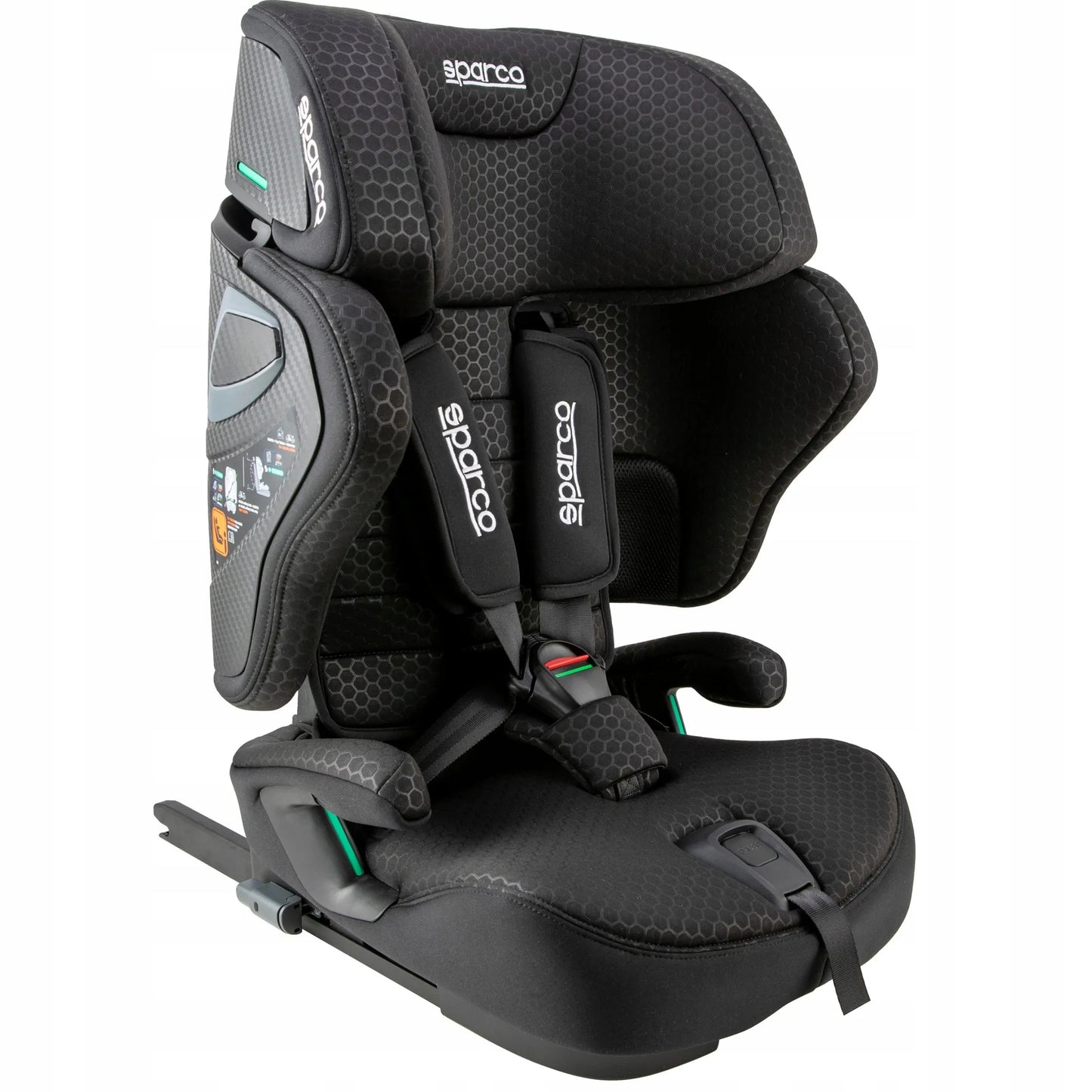 Sparco Kids SK8000i 76-150 cm automobilinė kėdutė, 15 mėn. – 12 metų, i-Size, ISOFIX, sulankstoma