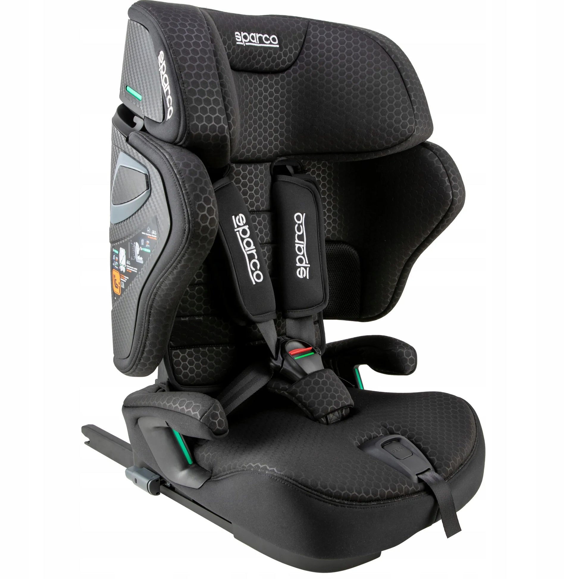 Sparco Kids SK8000i 76-150 cm automobilinė kėdutė, 15 mėn. – 12 metų, i-Size, ISOFIX, sulankstoma