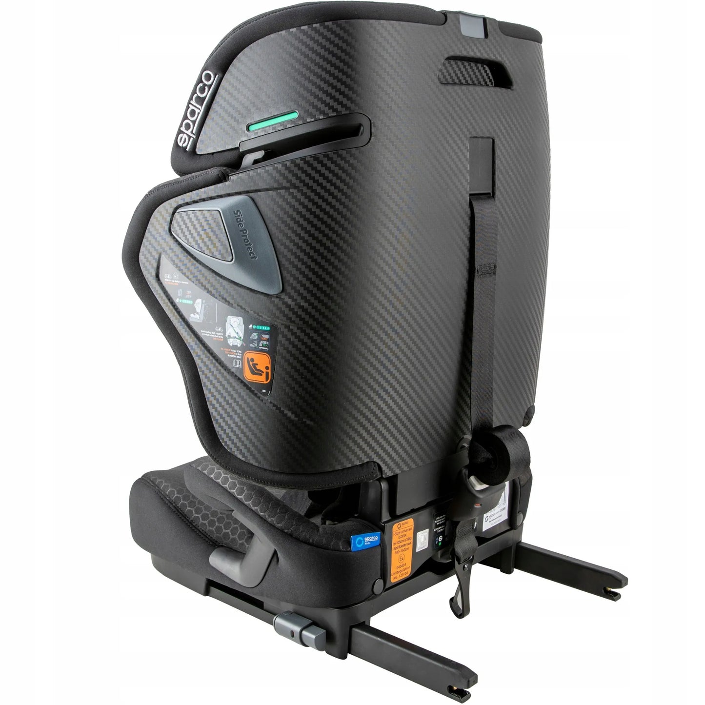 Sparco Kids SK8000i 76-150 cm automobilinė kėdutė, 15 mėn. – 12 metų, i-Size, ISOFIX, sulankstoma