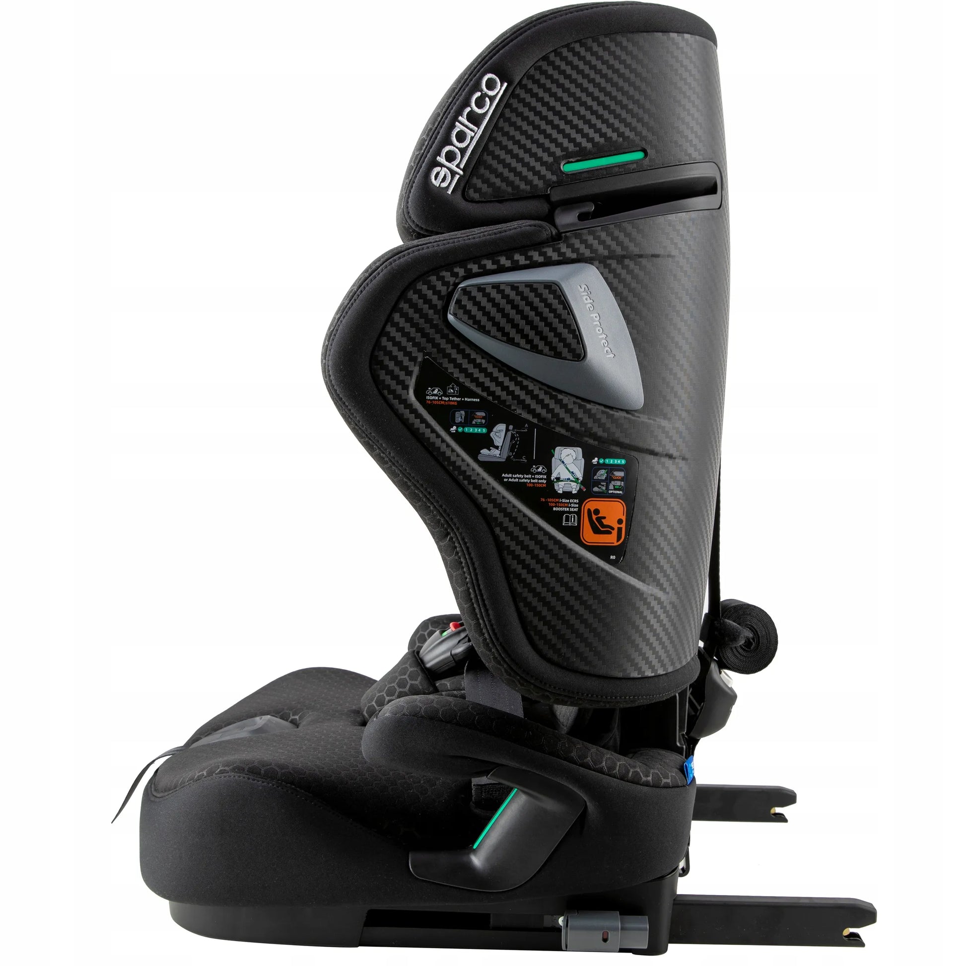 Sparco Kids SK8000i 76-150 cm automobilinė kėdutė, 15 mėn. – 12 metų, i-Size, ISOFIX, sulankstoma