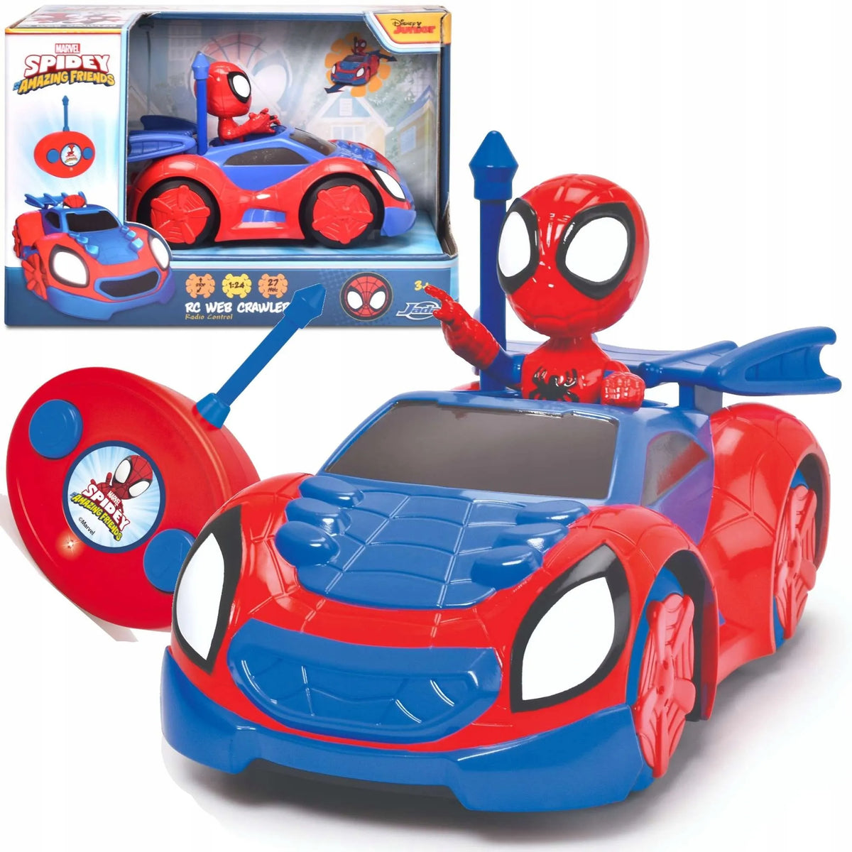 „Spidey ir draugai“ nuotoliniu būdu valdomas „Crawler“ automobilis, 1:24