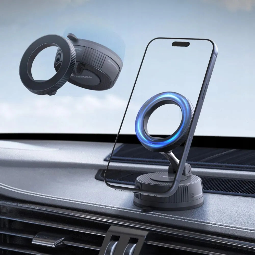 „Spigen MFT36“ sulankstomas magnetinis automobilinis telefono laikiklis, „MagSafe“, „Qi2“