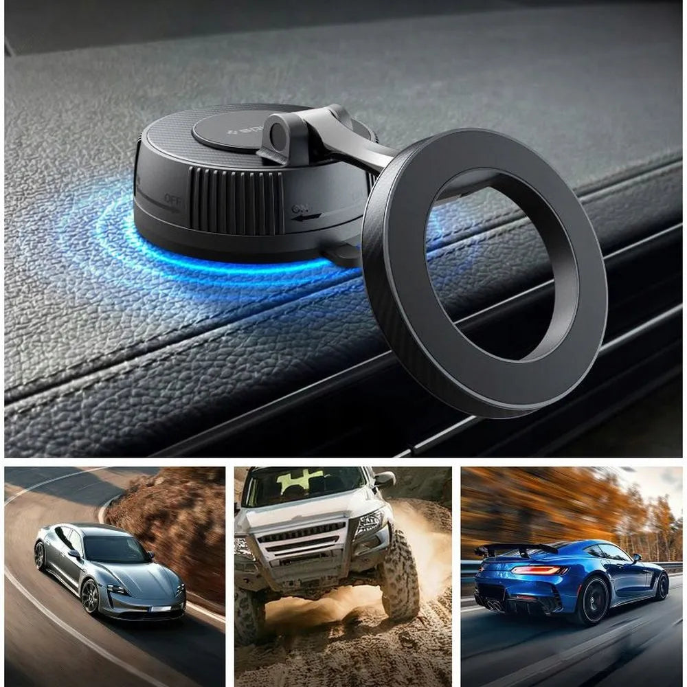 „Spigen MFT36“ sulankstomas magnetinis automobilinis telefono laikiklis, „MagSafe“, „Qi2“
