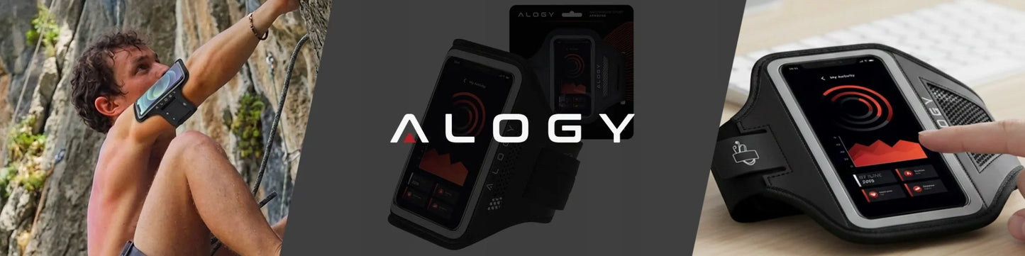 Sportinė telefono dėtuvė ant rankos Alogy Armband iki 6.7"