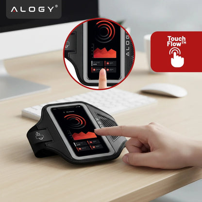 Sportinė telefono dėtuvė ant rankos Alogy Armband iki 6.7"