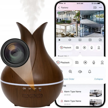 Spreest SPC02 WiFi paslėpta kamera oro drėkintuve su judesio jutikliu ir nuotoliniu valdymu telefonu