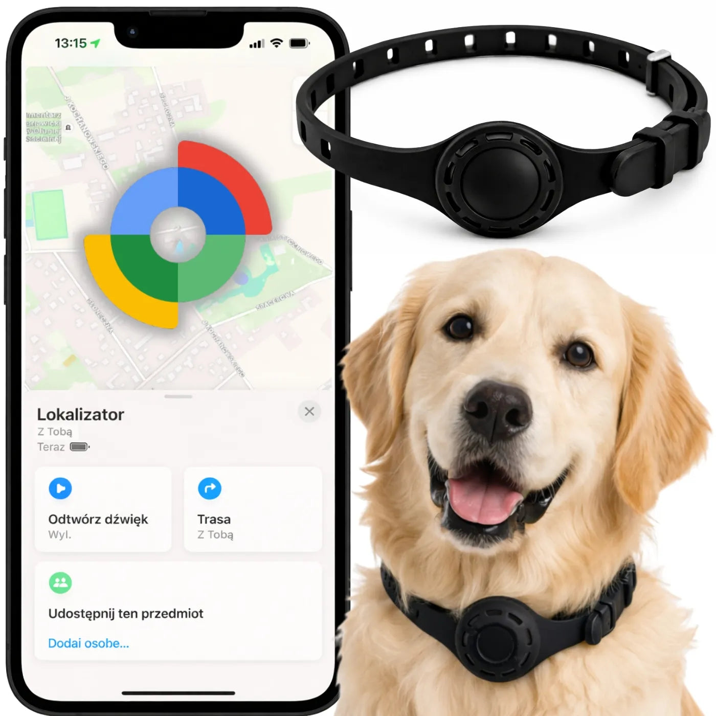 Spreest XQ3 + F17 antkaklis šuniui ir katei su „Google Find Hub“ lokatoriumi