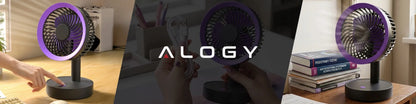 Stalinis ventiliatorius Alogy, mažas, galingas, tylus, su osciliacija