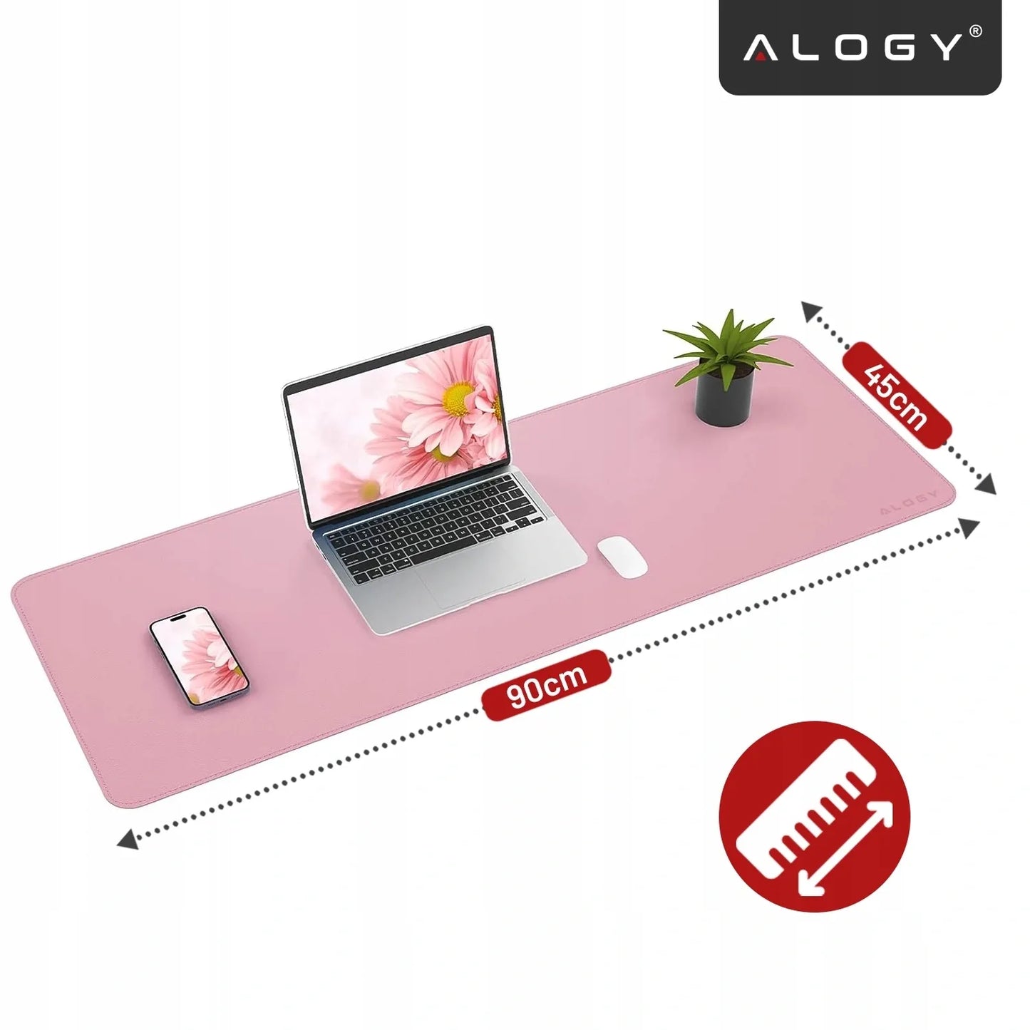 Stalo kilimėlis 90×45 cm neslystantis apsauginis kilimėlis iš PU dirbtinės odos