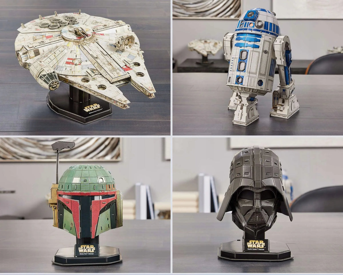 „Star Wars“ 3D dėlionė „Millennium Falcon“, 4D modelis, 43 cm