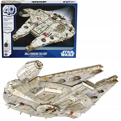 „Star Wars“ 3D dėlionė „Millennium Falcon“, 4D modelis, 43 cm