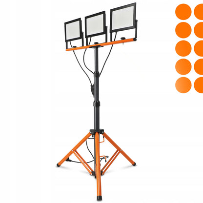 Statyvinis LED prožektorius su stovu 3x 100W 33000lm Lempa ant stovo