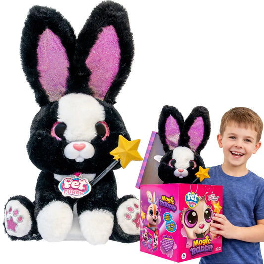Stebuklingas burtininkas triušis interaktyvus žaislas MAGIC RABBIT šviečia groja