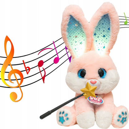 Stebuklingas burtininkas triušis MAGIC RABBIT interaktyvus žaislas šviečia groja