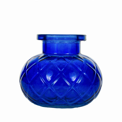 Stiklinė vandens pypkė / šiša su 2 vamzdeliais, mėlyna BLUE, 28 cm