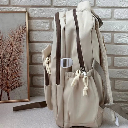 Stilinga madinga kuprinė mokyklai ir miestui Labubu beige 2965